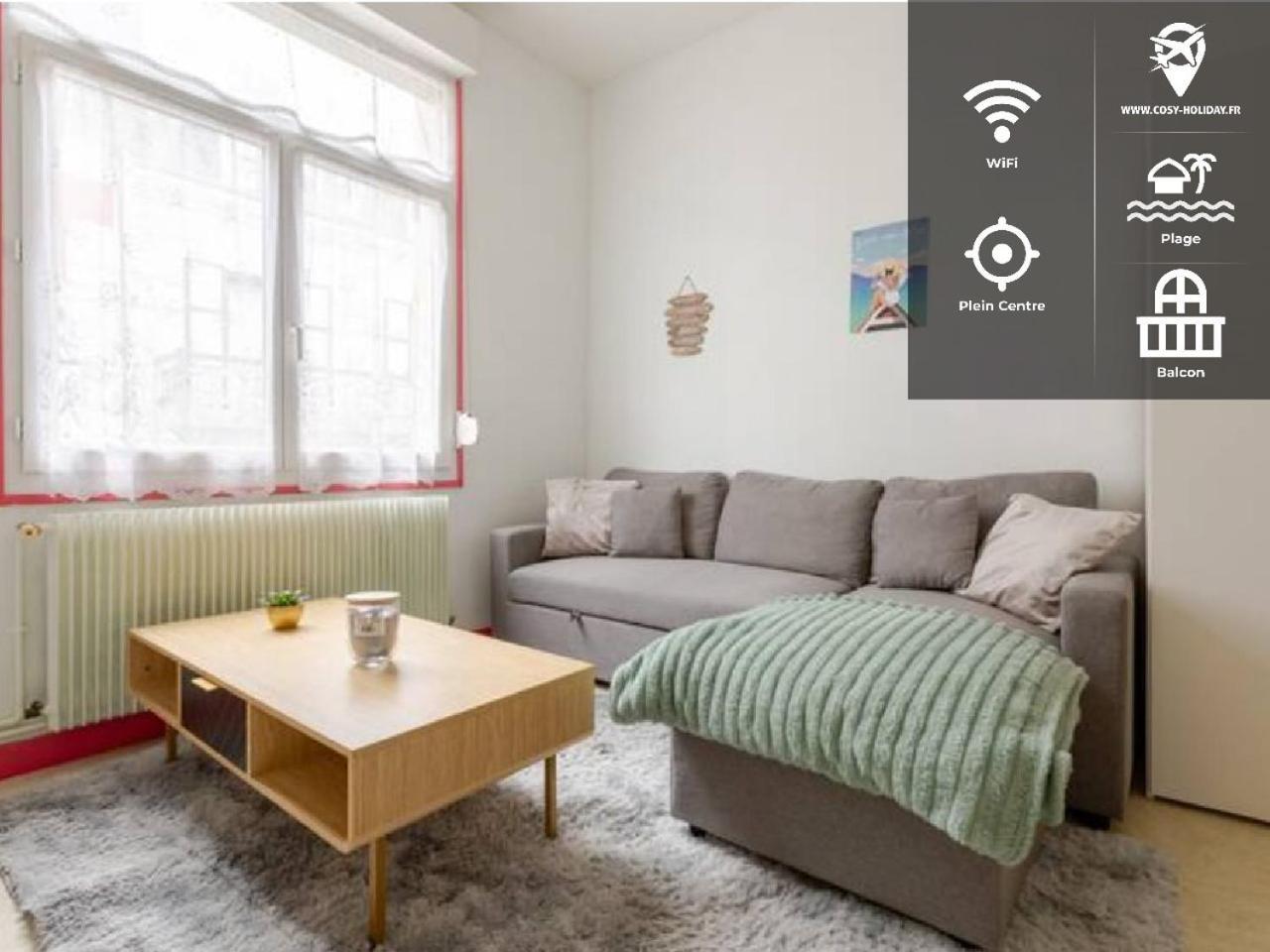 ++++ Central Charmant 70M2 Avec Balcon, Mer A 200 M Et Rue Pietonne A 300 M ++++ Berck 外观 照片